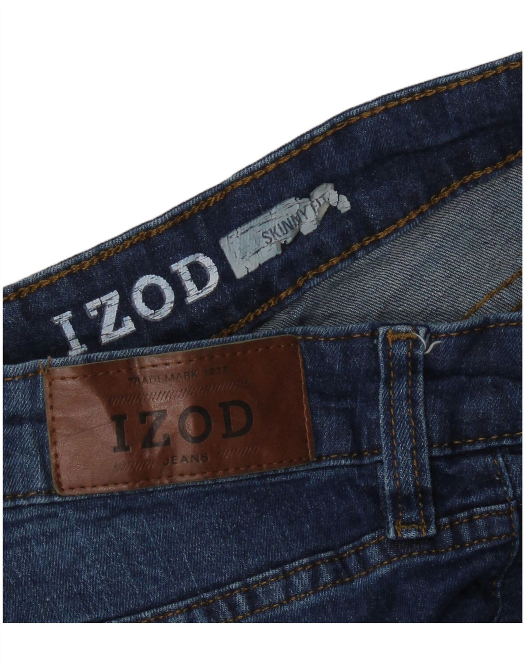 Calça jeans skinny masculina Izod W34 L28 azul