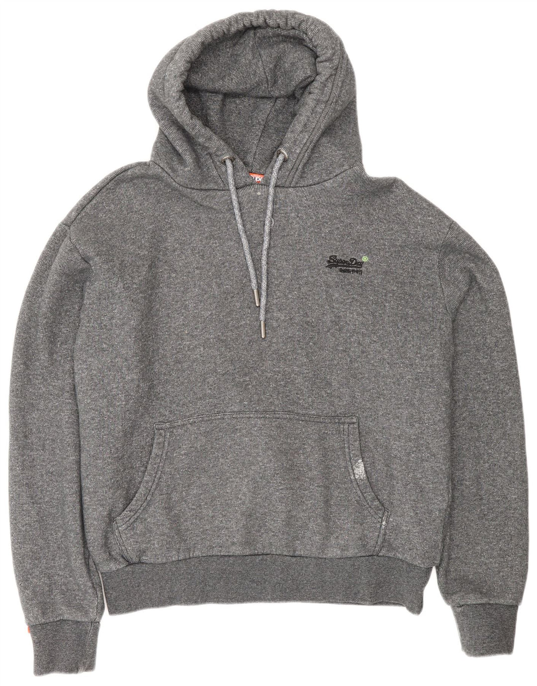 Suéter com capuz masculino Superdry XL cinza algodão