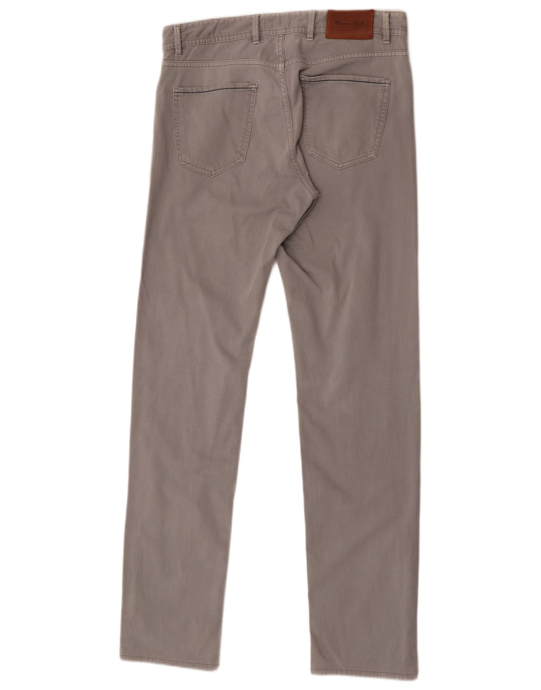 Calça casual masculina Massimo Dutti Slim Fit UE 40 Médio W32 L34 Cinza