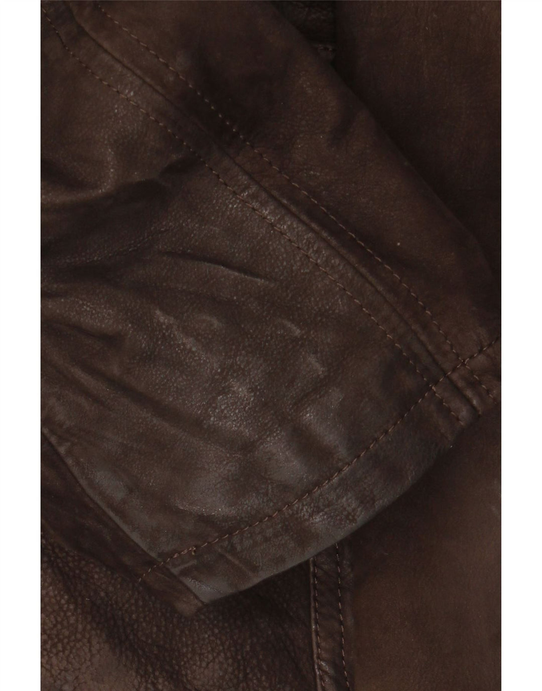 Jaqueta de couro masculina vintage IT 56 3XL couro marrom