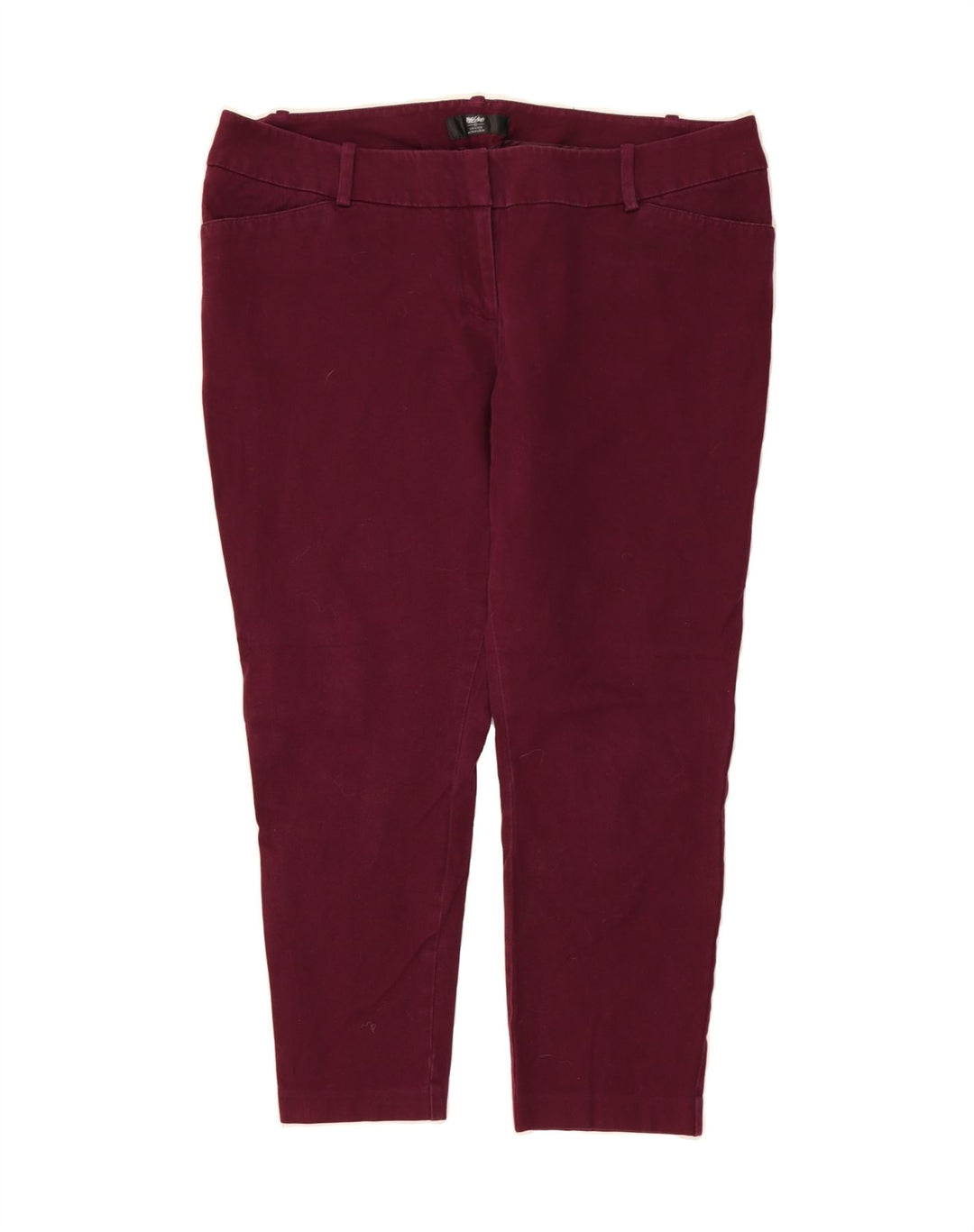 MOSSIMO Womens Slim Jeans US 16 2XL W38 L25 Burgundy Cotton Vintage Mossimo and Second-Hand Mossimo from Messina Hembry 