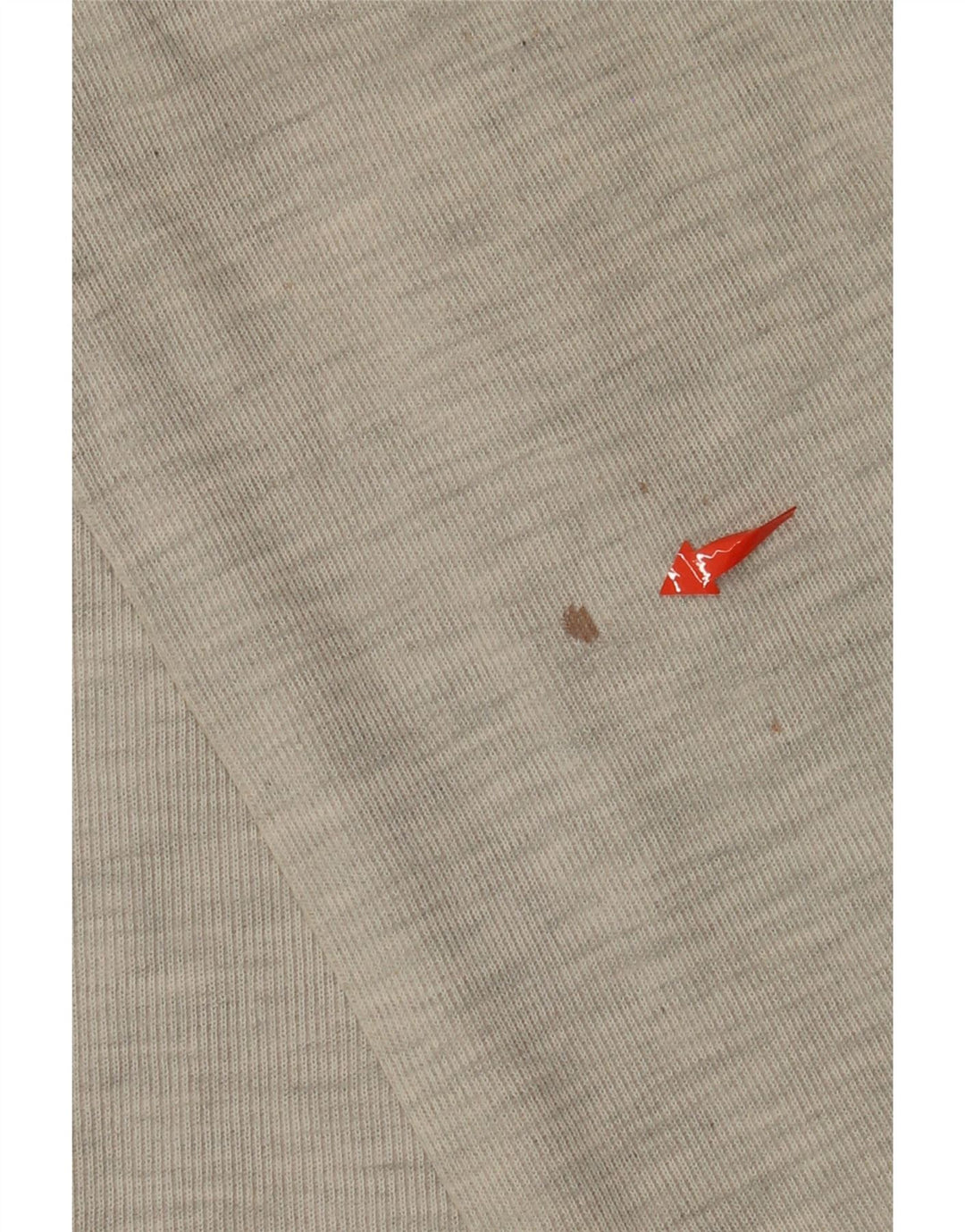 Camisa polo masculina Island Port com zíper e manga comprida XL cinza manchada