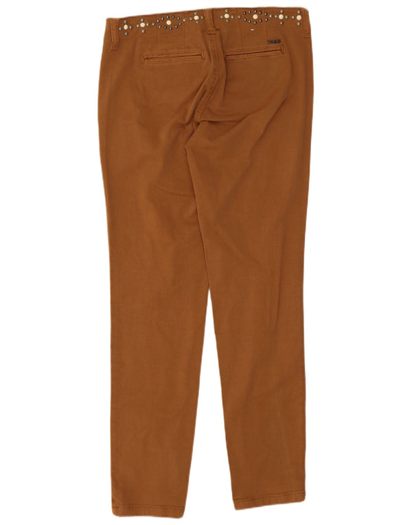 Guess Calça Chino Feminina Slim W26 L28 Algodão Bege