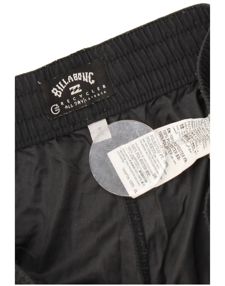 Shorts esportivos masculinos Billabong poliéster preto médio
