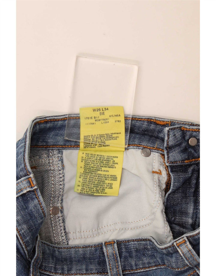 Wrangler feminino Eve Bootcut jeans W26 L29 algodão azul
