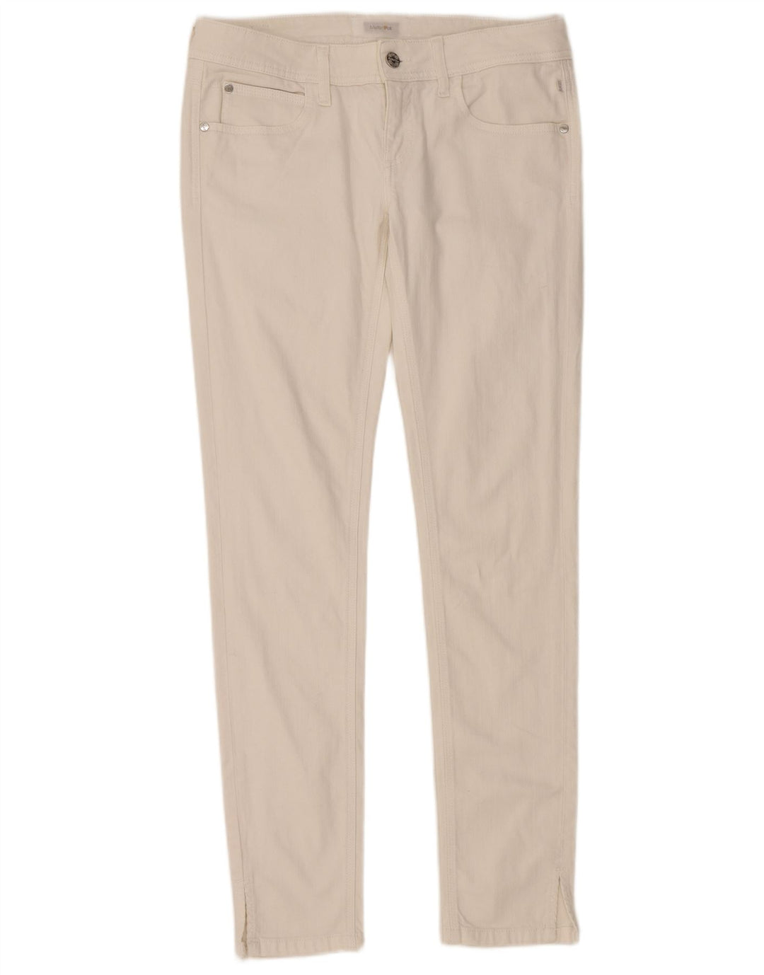 Jeans skinny feminino MELTIN' POT W29 L32 algodão branco