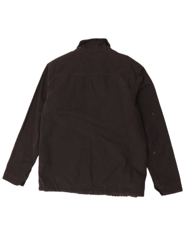 Jaqueta utilitária masculina Superdry Sherpa UK 36 algodão preto pequeno