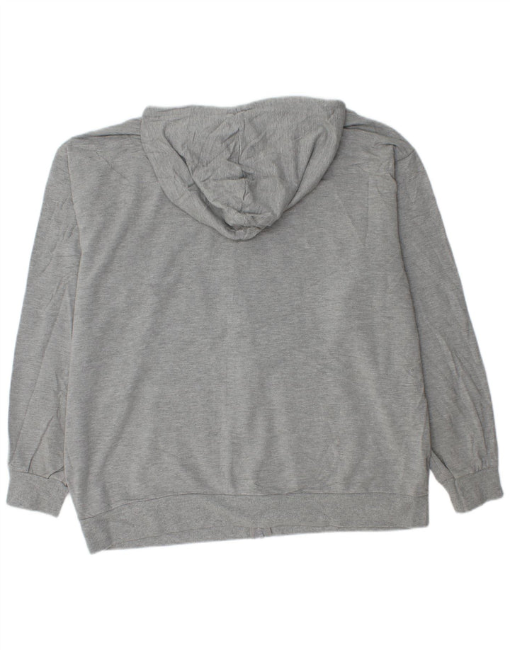 EDDIE BAUER Suéter masculino com capuz e zíper XL Viscose cinza