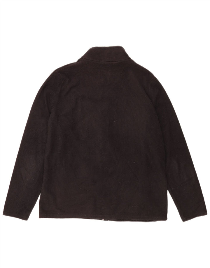 Jaqueta de lã feminina Marks & Spencer Reino Unido 16 grande poliéster preto