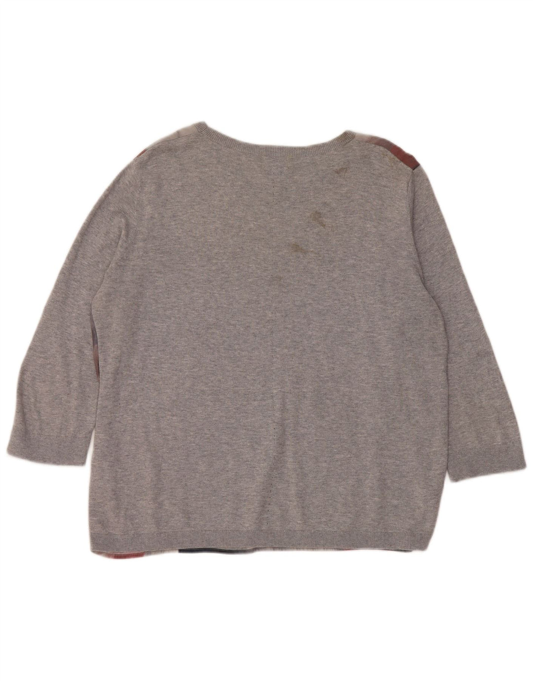 Suéter feminino Jigsaw com gola canoa Reino Unido 16 grande multicolorido