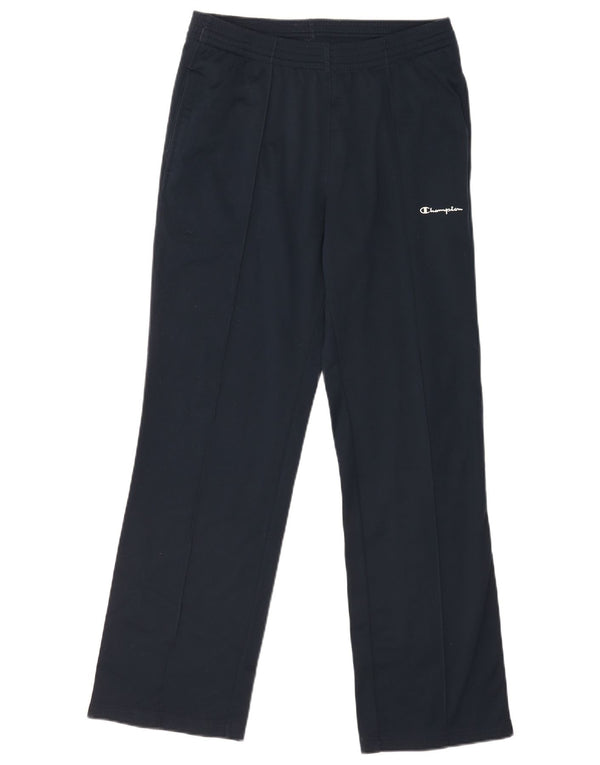 Calça de treino masculina Champion pequena azul marinho poliéster