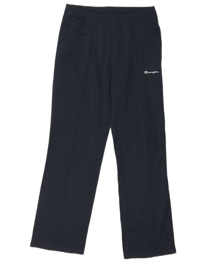 Calça de treino masculina Champion pequena azul marinho poliéster
