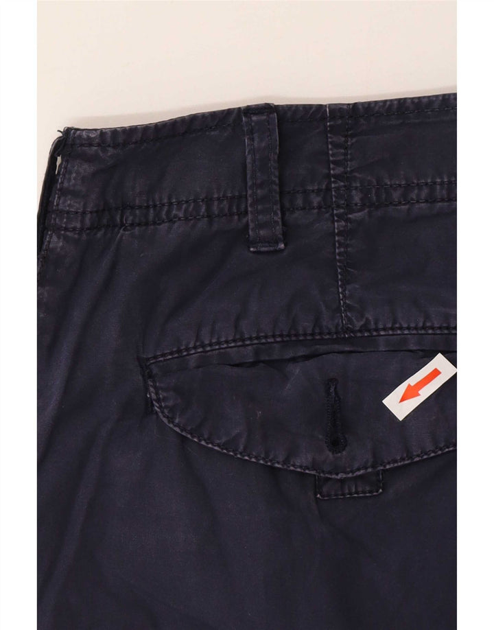 Shorts cargo masculino Napapijri médio W32 algodão azul marinho