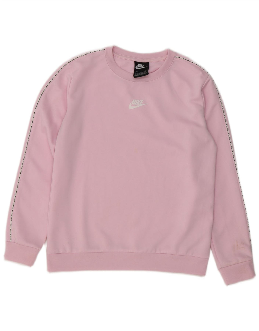 Suéter gráfico Nike Girls Graphic 12-13 anos grande poliéster rosa