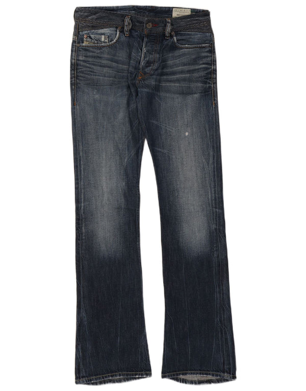 Diesel Masculino Reyhan Bootcut Jeans W29 L32 Azul Marinho Algodão