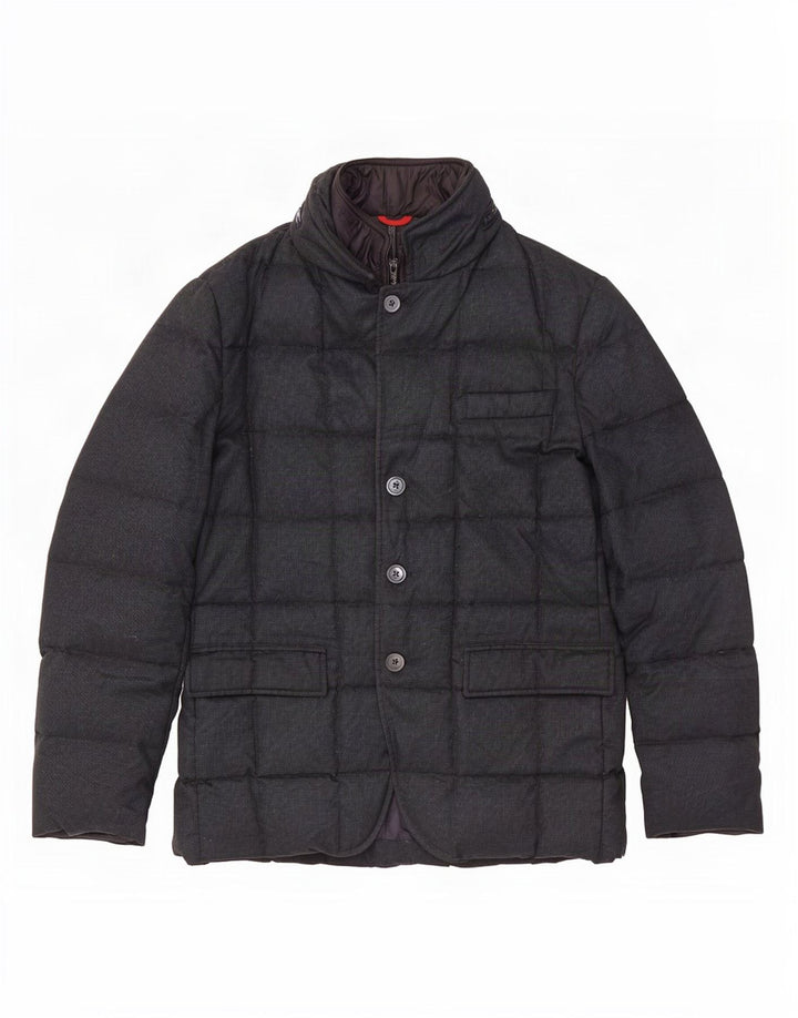 Jaqueta masculina acolchoada com capuz Fay UK 40 grande azul marinho