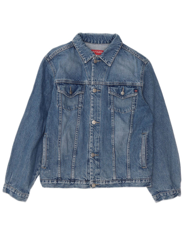 Jaqueta jeans feminina Wild Jeans UK 18 XL algodão azul