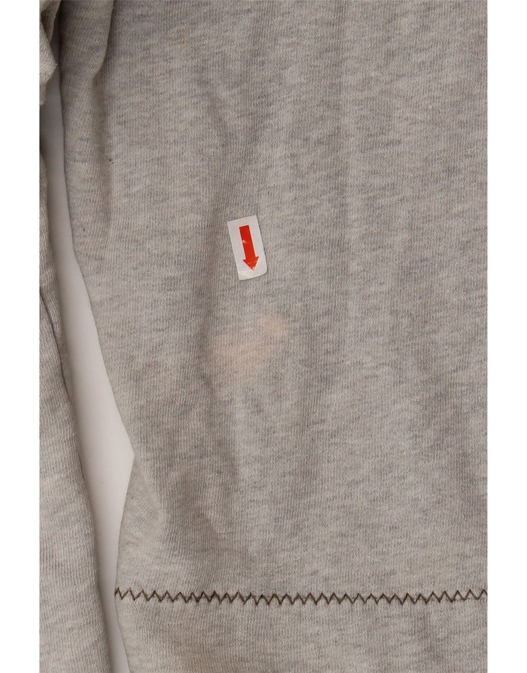 FAT FACE Mens Gráfico Zip Neck Moletom Jumper XL Algodão Cinza