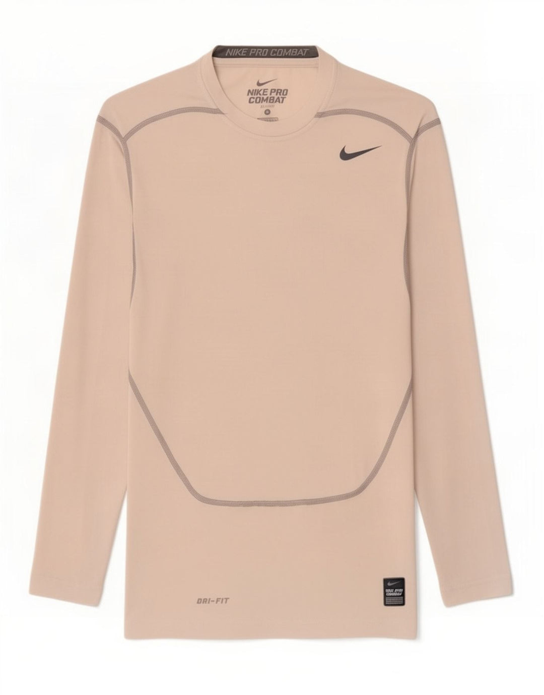 Nike Womens Dri Fit Top Manga Longa UK 8 Pequeno Poliéster Branco