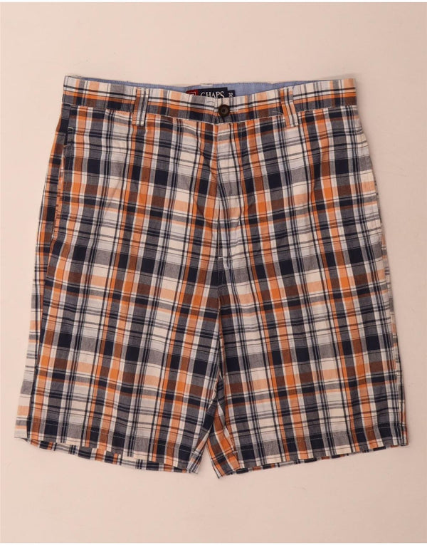 Shorts Chino Masculino Chaps W32 Médio Azul Marinho Xadrez