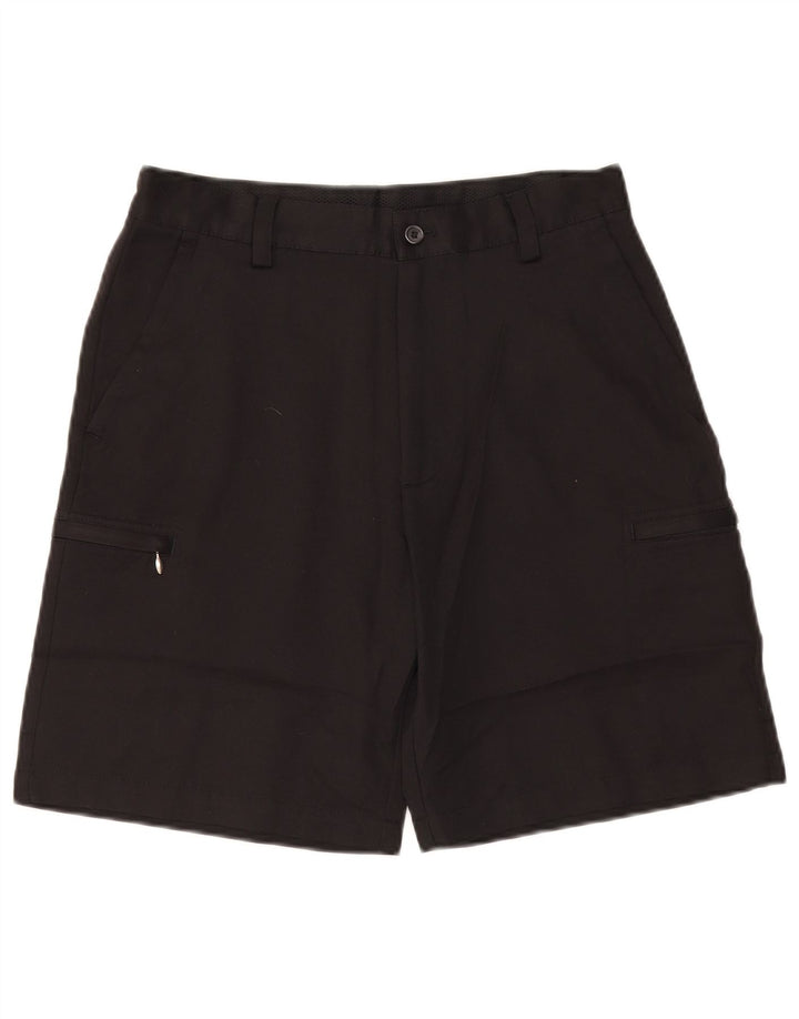 Shorts cargo masculino Izod W30 poliéster preto médio