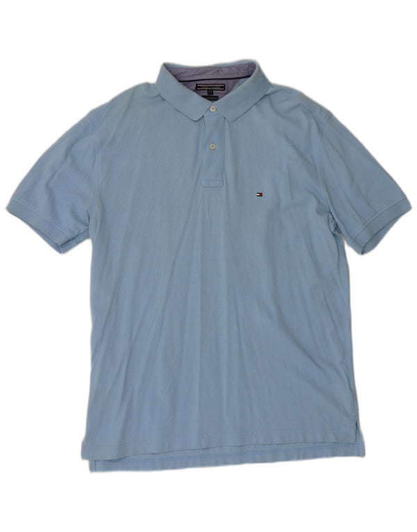Camisa polo masculina Tommy Hilfiger 2XL algodão azul