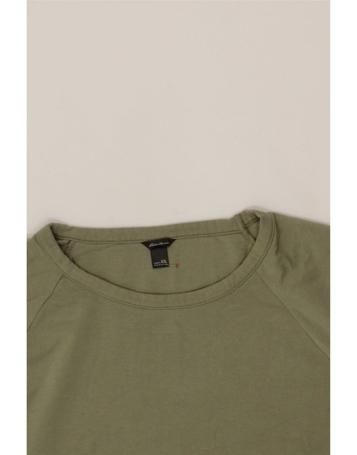 EDDIE BAUER Womens Sweatshirt Jumper UK 20 2XL Green Polyester Vintage Eddie Bauer and Second-Hand Eddie Bauer from Messina Hembry 