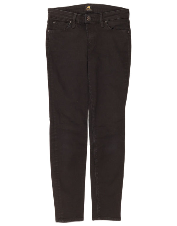 Lee Womens Scarlett Skinny Jeans W29 L31 Algodão Preto