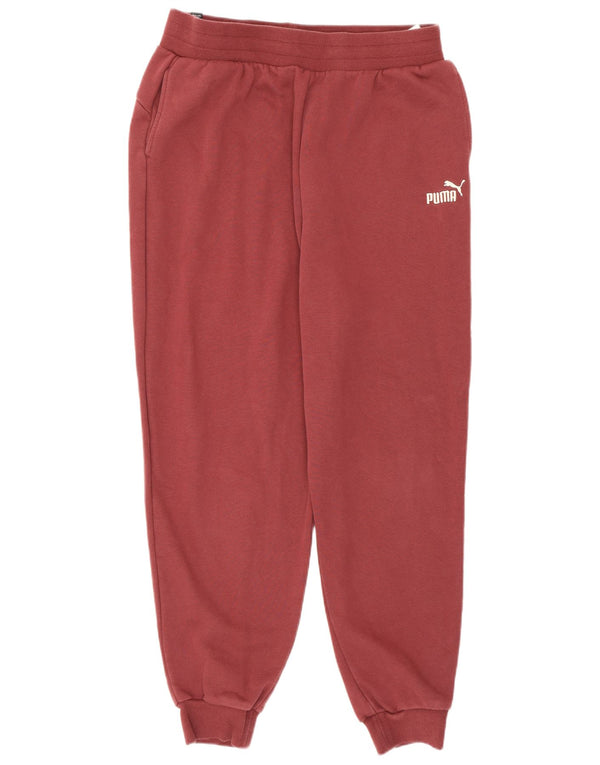 Calça esportiva masculina Puma Joggers grande algodão Borgonha
