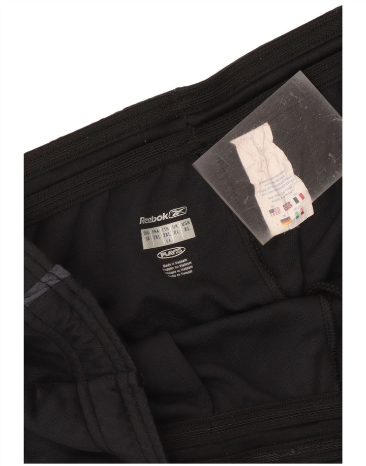 Shorts esportivos masculinos Reebok XL poliéster preto