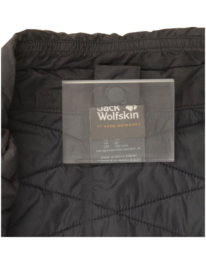 JACK WOLFSKIN Colete acolchoado feminino UK 20 2XL poliéster cinza