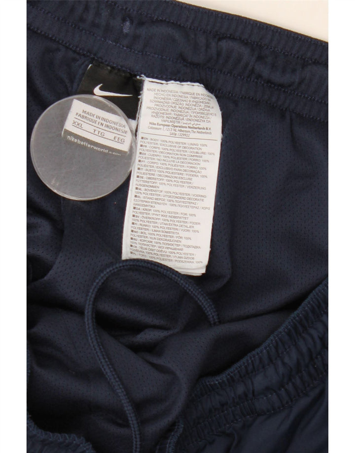 Calça de treino masculina Nike Joggers 2XL azul marinho poliéster