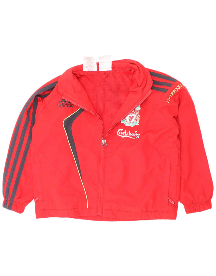 Jaqueta Adidas Boys Liverpool Treino Top 3-4 Anos Vermelho Colorblock