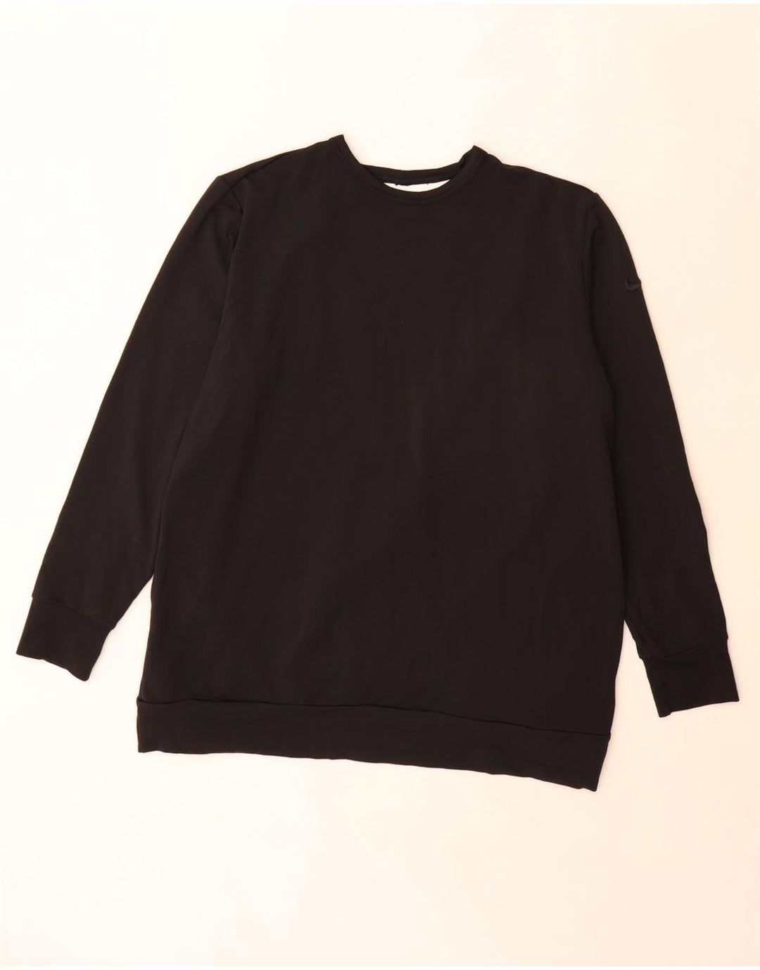 Nike Womens Dri Fit Oversized Moletom Jumper UK 14 Médio Preto