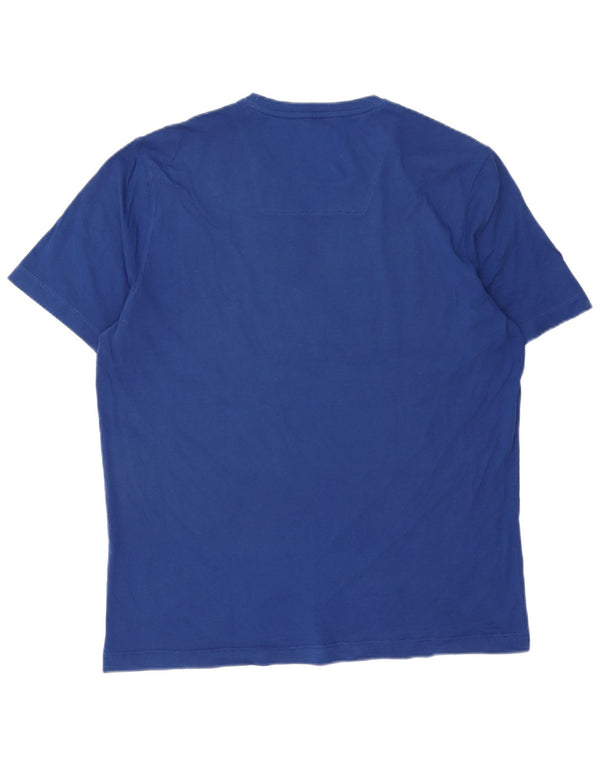 Camiseta gráfica masculina Aeronautica Militare Top 2XL Azul