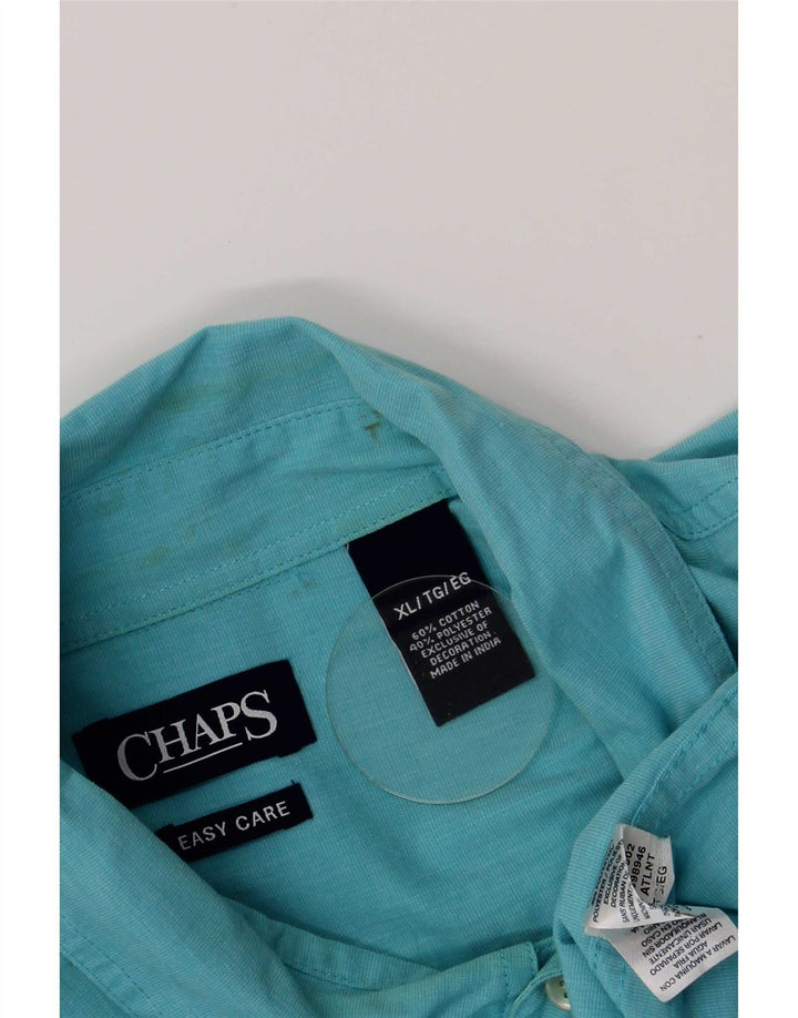 Camisa masculina Chaps Regular Fit XL algodão azul