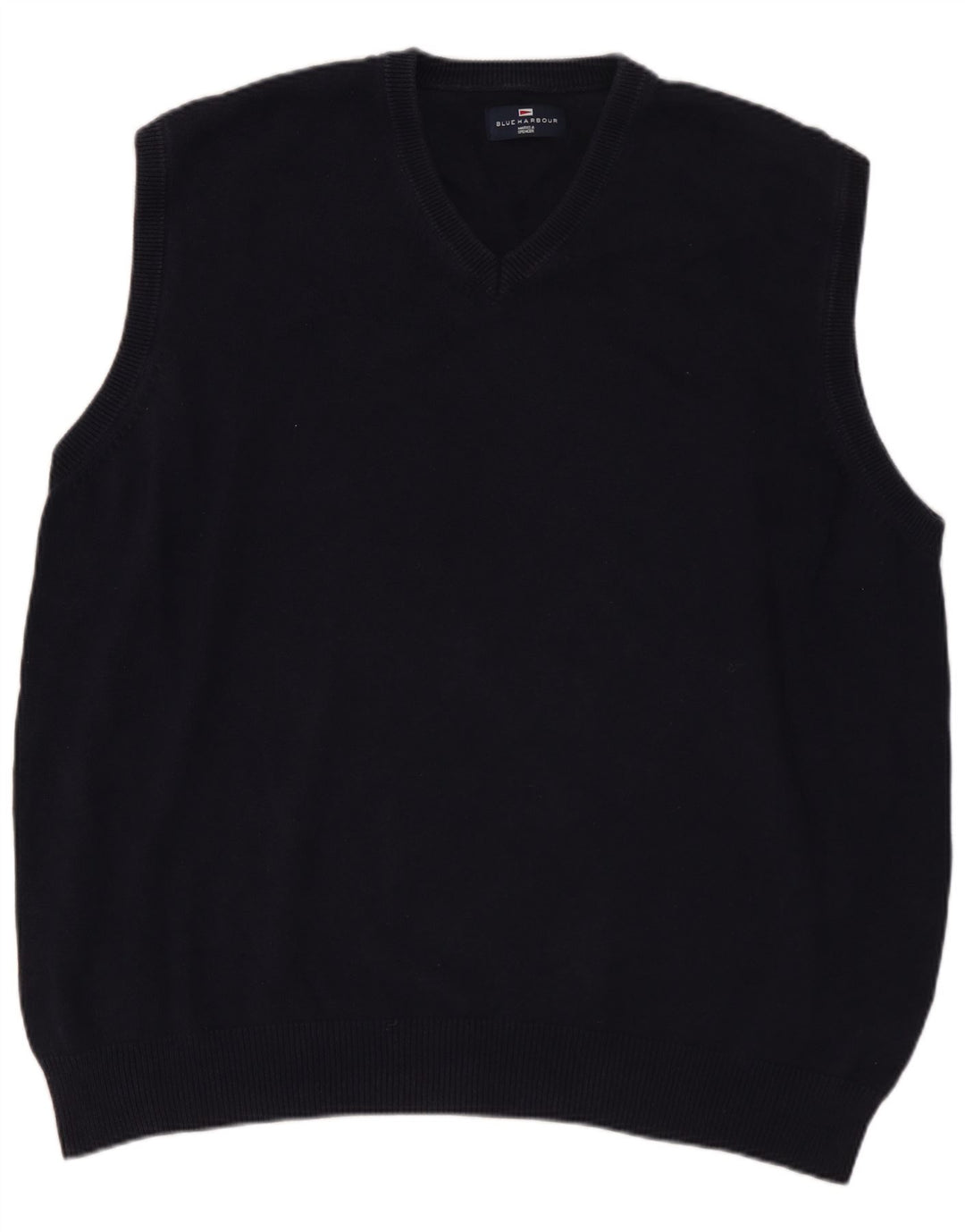 Regata masculina Marks & Spencer Blue Harbor Vest XL algodão azul marinho