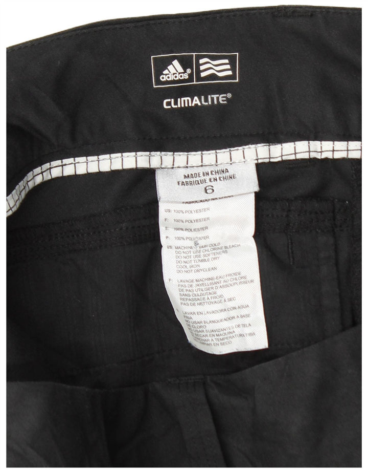 ADIDAS Womens Climalite Chino Shorts UK 6 XS W30 Preto Poliéster