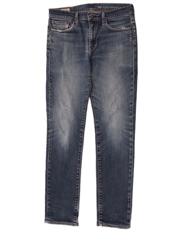 Calça jeans feminina Levi's 511 Slim W32 L34 azul algodão
