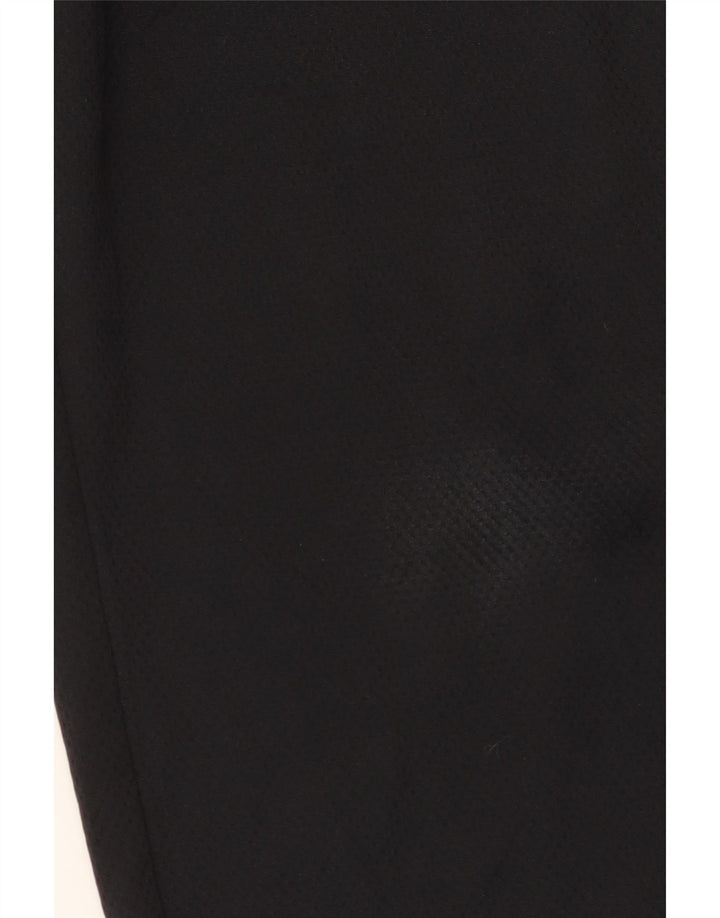 Calça de treino feminina Nike Capri com perna larga UK 12 poliéster preto médio