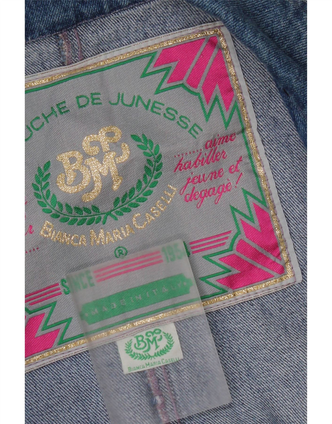 Jaqueta blazer feminina Bianca Maria Caselli com 1 botão e azul marinho