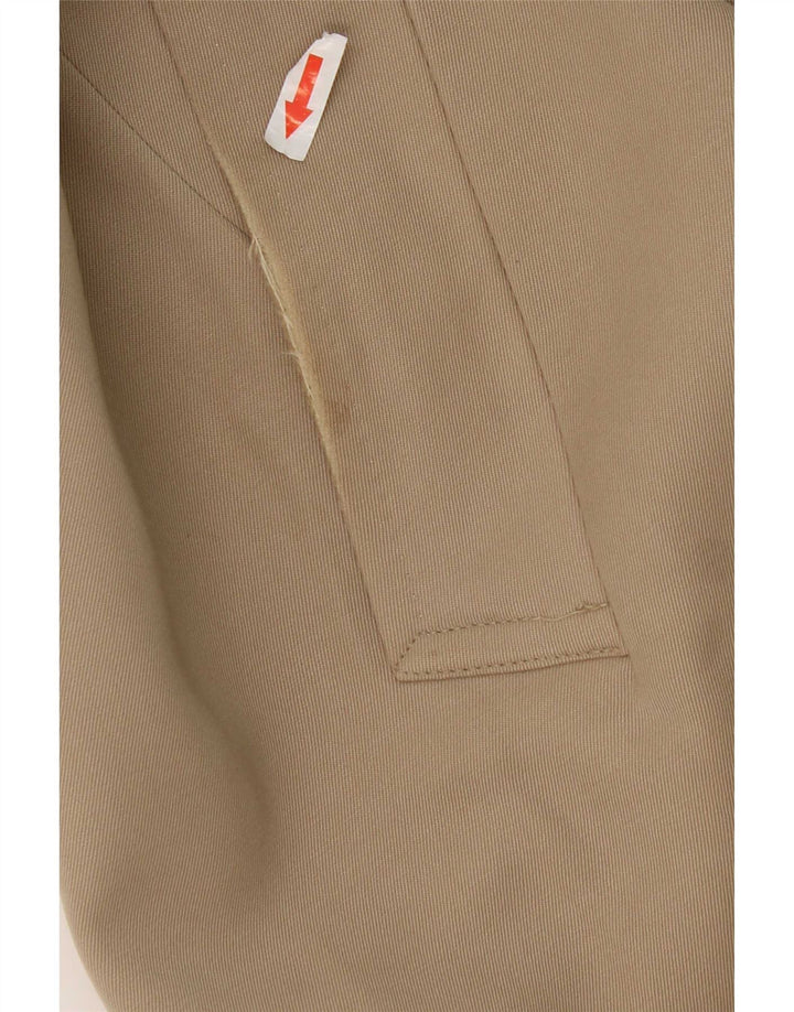 Sobretudo masculino Aquascutum UK 38 lã virgem bege médio
