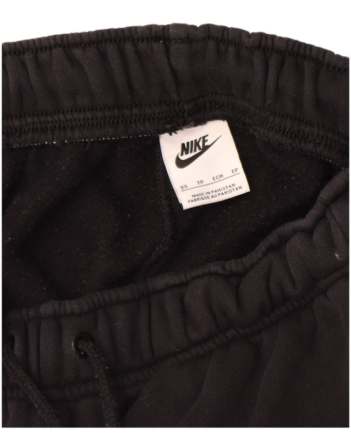 Calça de treino masculina Nike Loose Fit XS de algodão preto