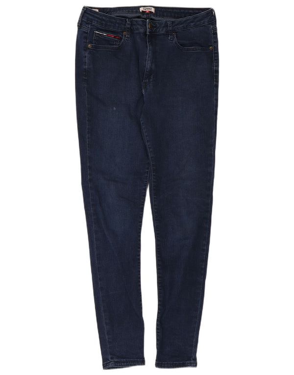 Jeans skinny feminino Tommy Hilfiger W30 L30 azul marinho algodão