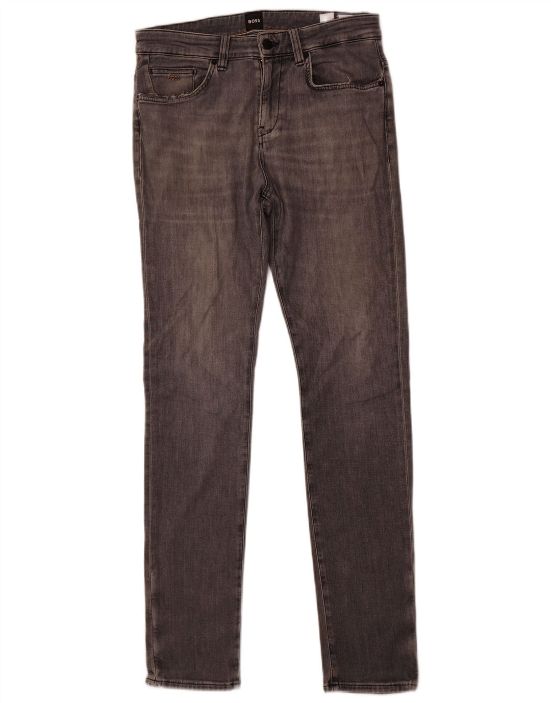 Hugo Boss Mens Slim Jeans Médio Algodão Cinza