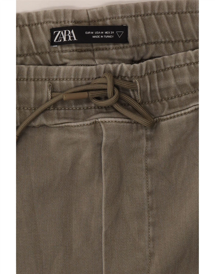 ZARA Mens Joggers Calça Casual Médio W31 L30 Cinza