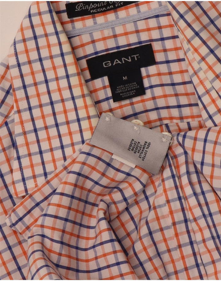 Camisa masculina GANT Regular Fit média de algodão xadrez multicolorido