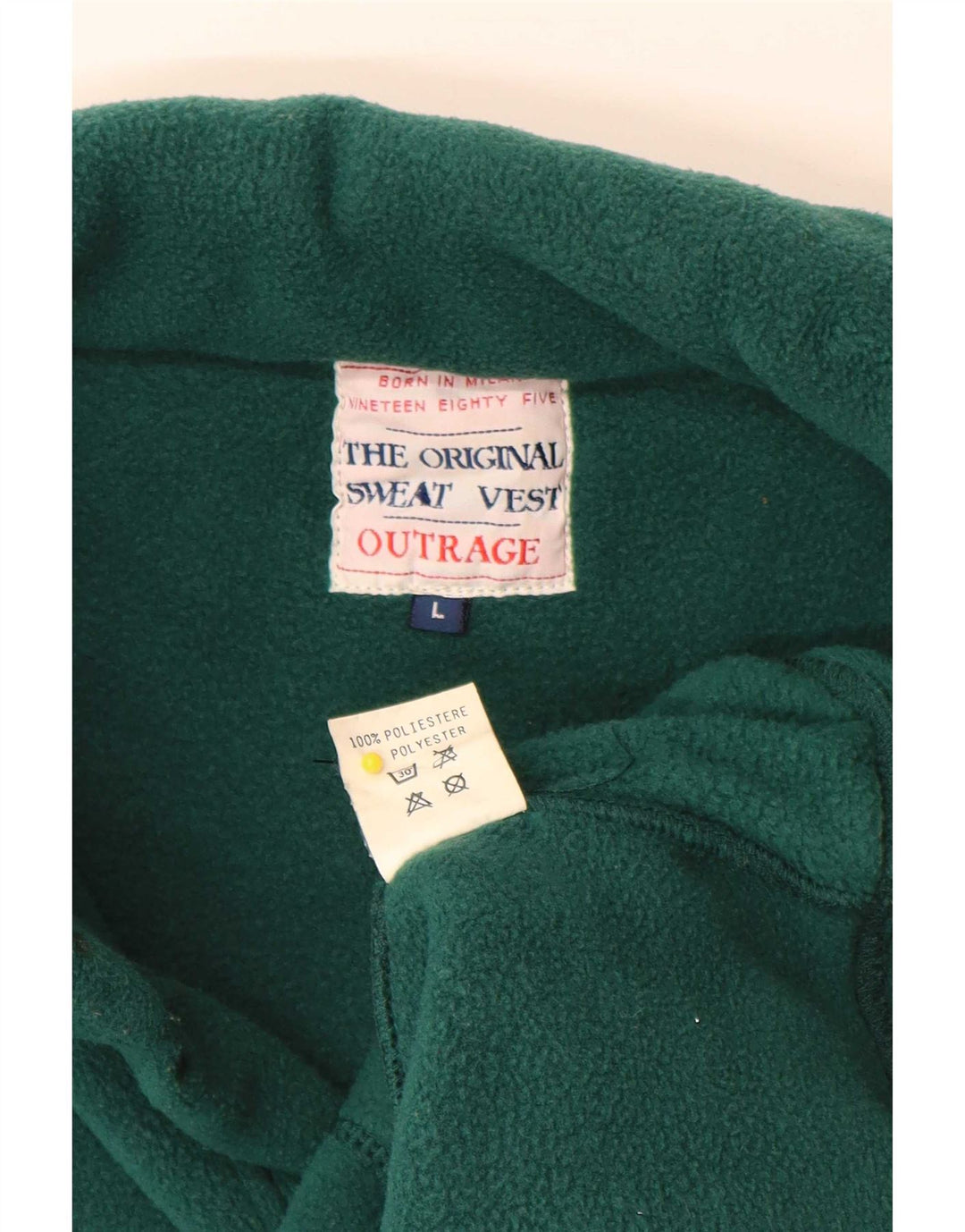 Outrage Mens Fleece Gilet UK 40 Grande Poliéster Verde