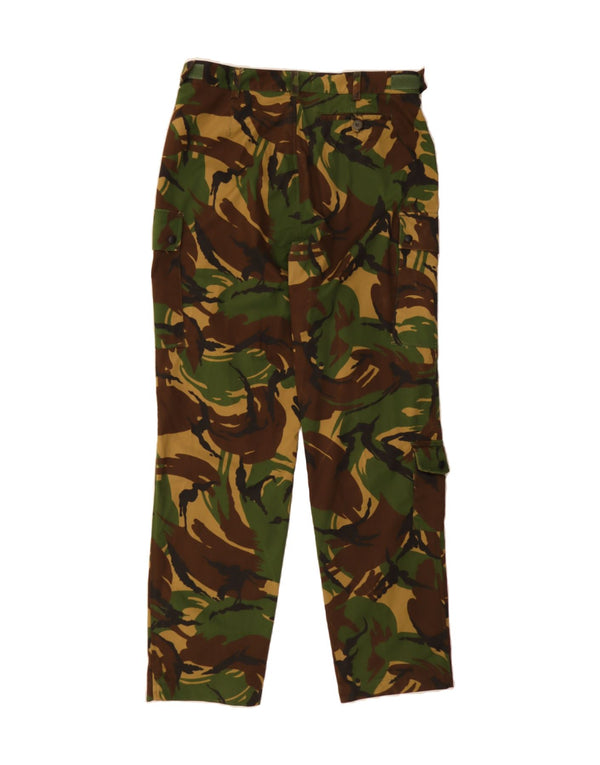 Calça cargo masculina VINTAGE reta W38 L34 camuflagem verde