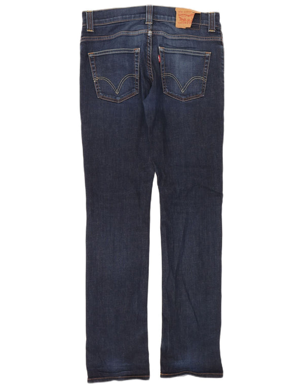Levi's Masculino 511 Slim Jeans W33 L34 Azul Marinho Algodão